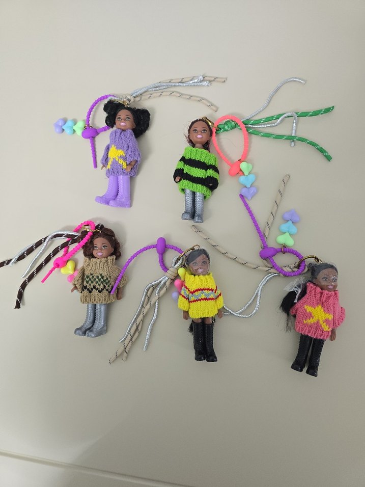 Renkli Kadın Kız Çanta Aksesuarları Charm - Görsel 2