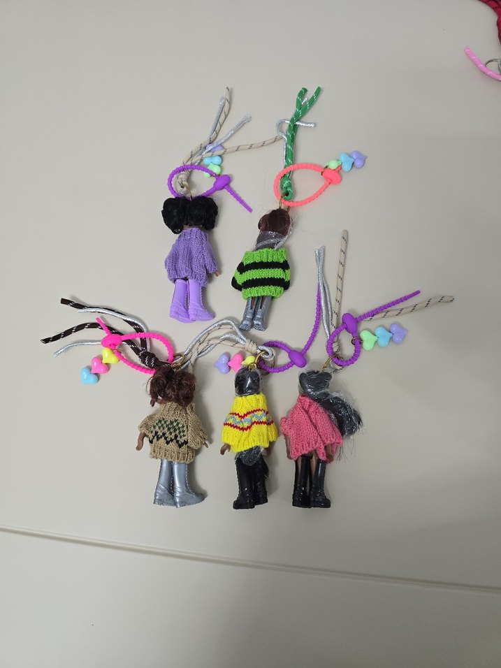 Renkli Kadın Kız Çanta Aksesuarları Charm - Görsel 4