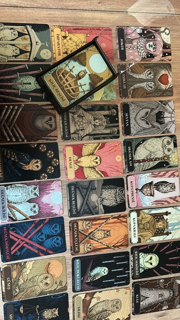 Baykuş Temalı Tarot Destesi - Görsel 4