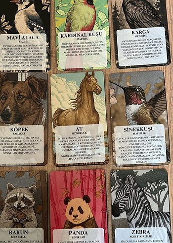 animals Temalı tarot destesi - Görsel 5