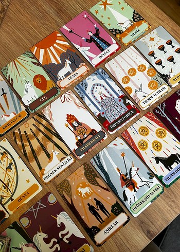 Unicorn Temalı Tarot Kart Destesi - Görsel 5
