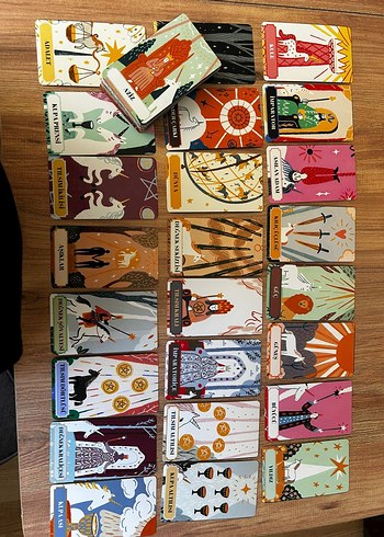 Unicorn Temalı Tarot Kart Destesi - Görsel 3