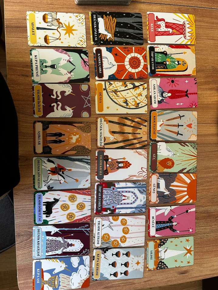 Unicorn Temalı Tarot Kart Destesi - Görsel 4