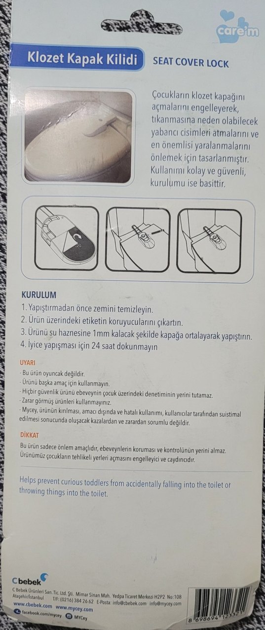 Mycey Klozet Kapağı Kilidi - Görsel 2