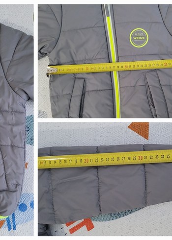 WEDZE ÇOCUK SU GEÇİRMEZ KAYAK MONTU Çift Taraflı Sarı Gri - Görsel 7