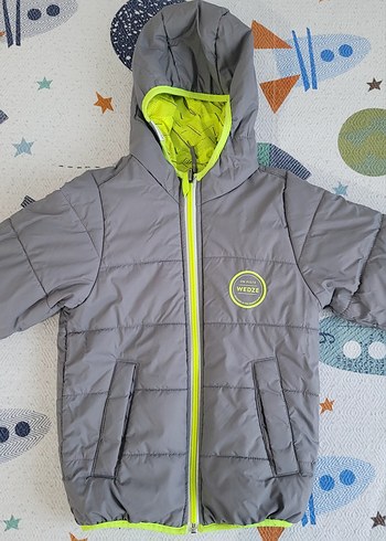 WEDZE ÇOCUK SU GEÇİRMEZ KAYAK MONTU Çift Taraflı Sarı Gri - Görsel 4