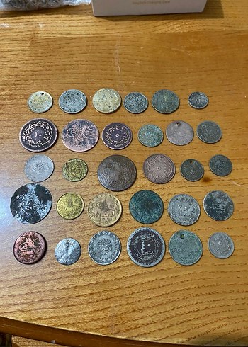 Çeşitli Eski Metal Paralar Koleksiyonu - Görsel 3