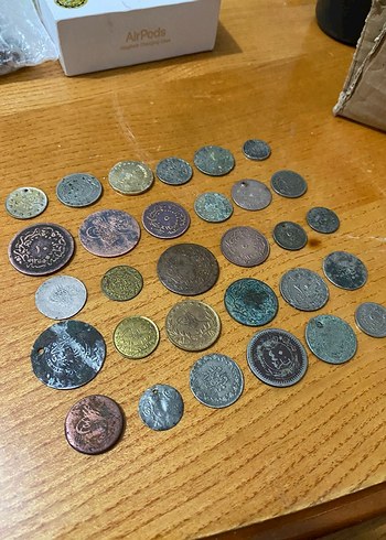Çeşitli Eski Metal Paralar Koleksiyonu - Görsel 2