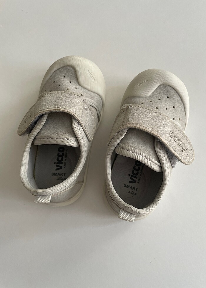 Vicco 21 numara gri bebek ilk adım ayakkabı - Görsel 2