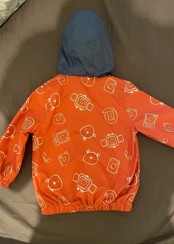 Erkek bebek mevsimlik kapüşonlu yağmurluk - Görsel 2