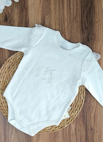 Kız Bebek Dantelli Body 