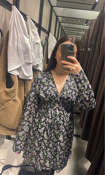 Zara çiçekli elbise