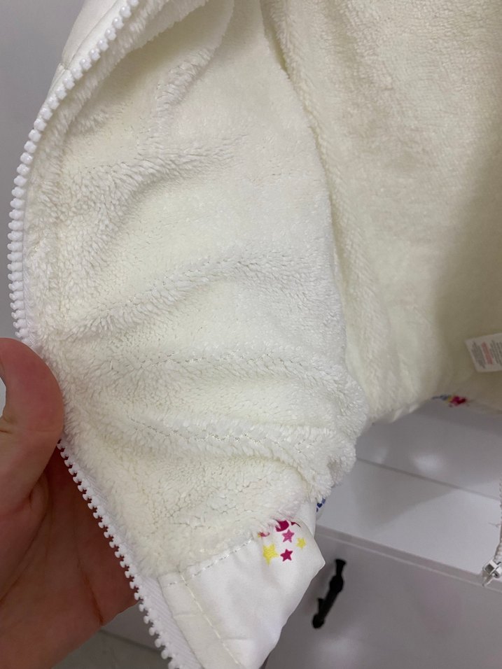 Kız Çocuk Çok Renkli Desenli Fermuarlı Yelek - Görsel 3