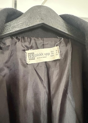 m Beden Siyah Çift Düğmeli Kaban