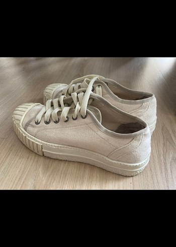 Aeropostale Beyaz Minimalist Düz Taban Kadın Spor Ayakkabı