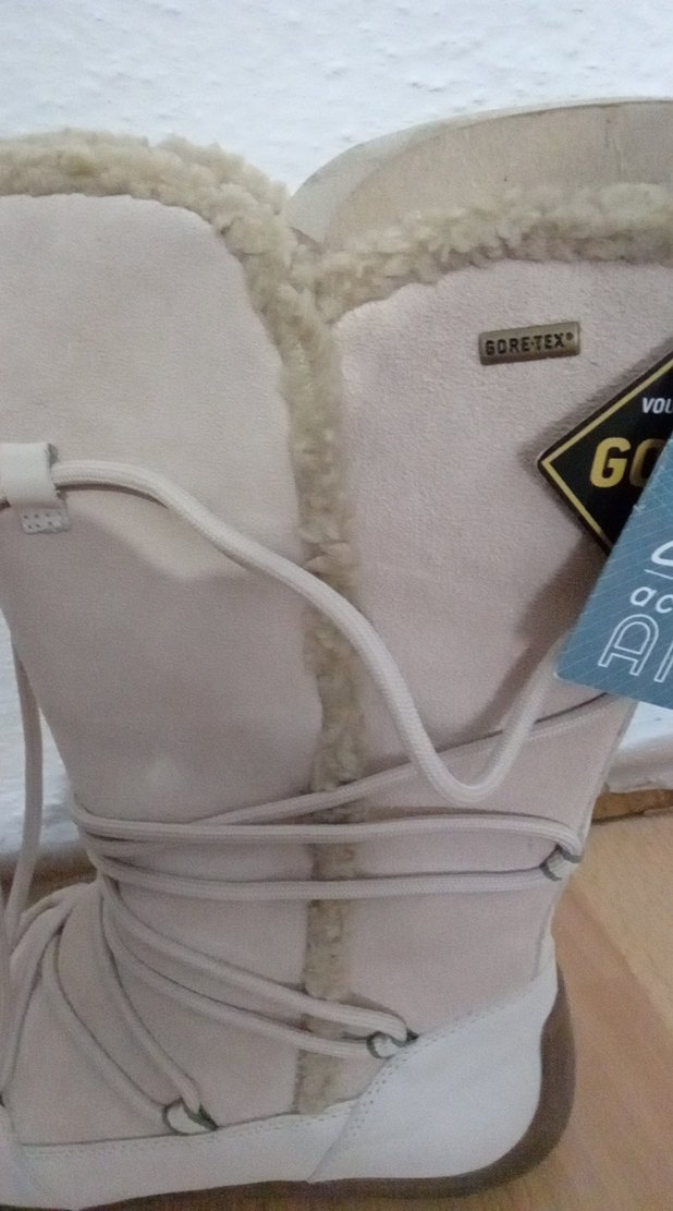 Ekru Süet Yüksek Bilekli Kar Botu — görsel 4/10
