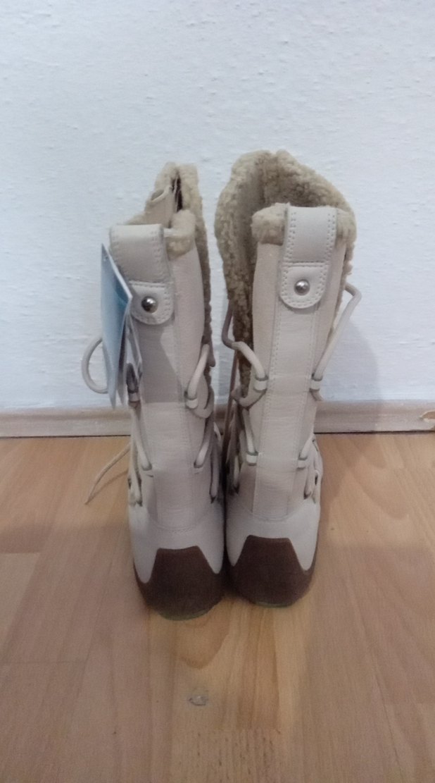 Ekru Süet Yüksek Bilekli Kar Botu — görsel 3/10