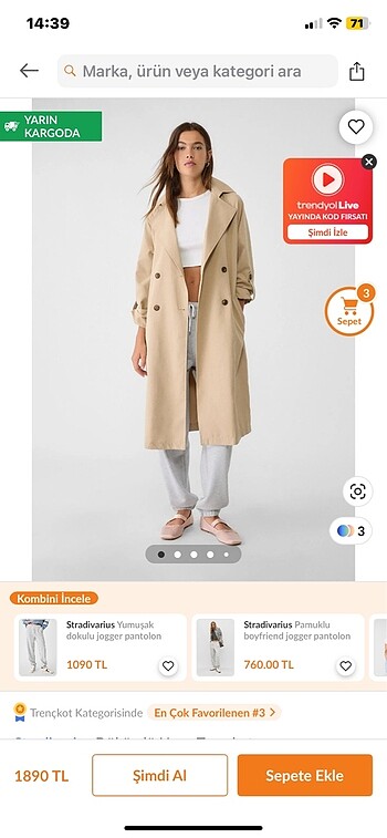 Stradivarius Trençkot