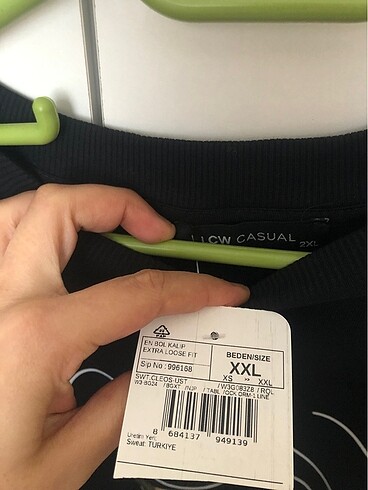 xxl Beden Sweetshirt sıfır etiketli