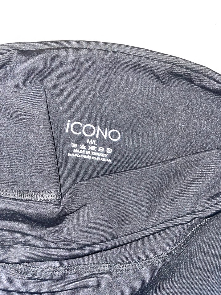 Siyah tayt şort - Görsel 2