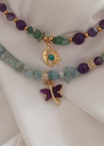 aventurintaşı bohem kolye - Görsel 2