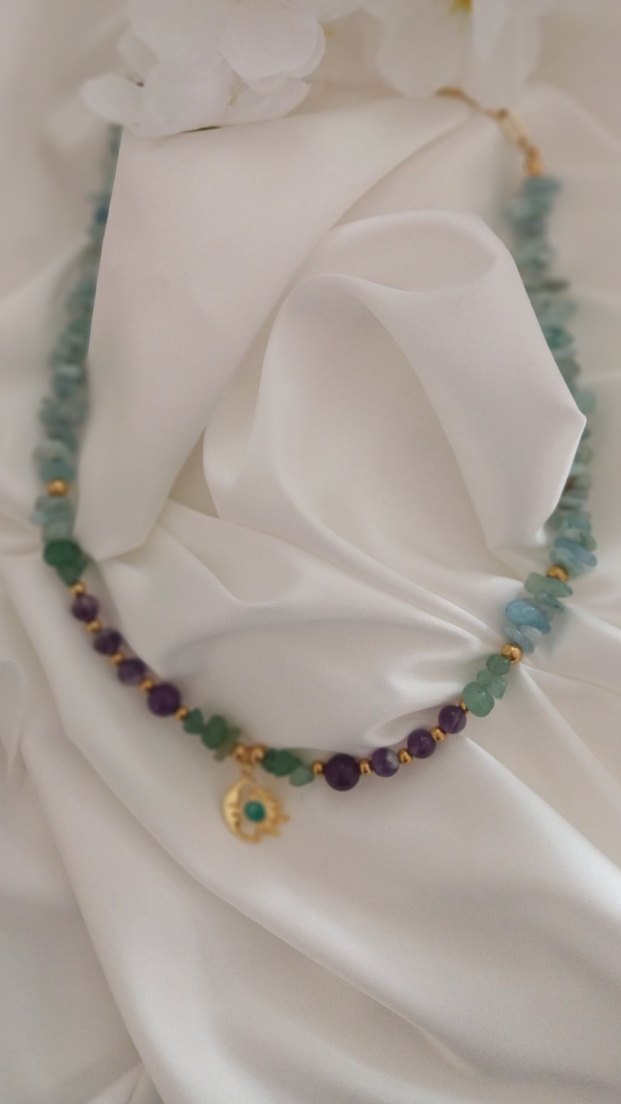 aventurintaşı bohem kolye - Görsel 4