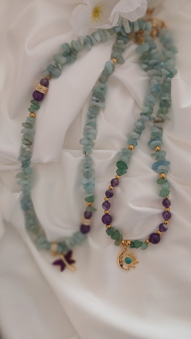 aventurintaşı bohem kolye - Görsel 3