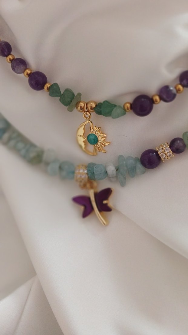 aventurintaşı bohem kolye - Görsel 2