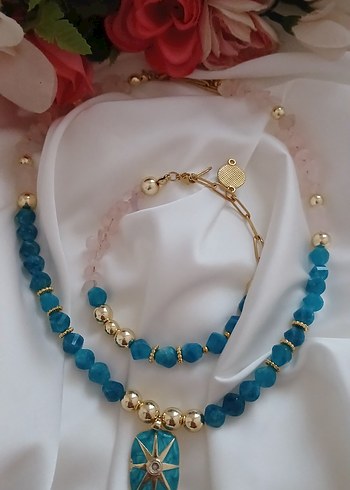 blue penk kolye - Görsel 3