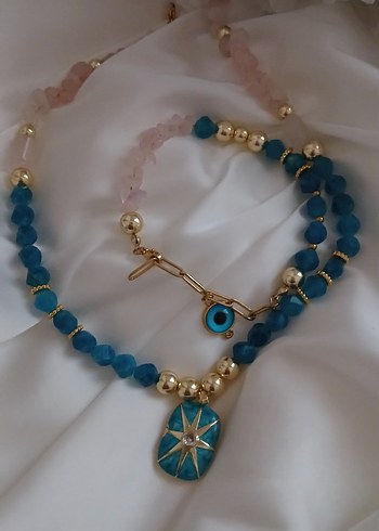 blue penk kolye - Görsel 5