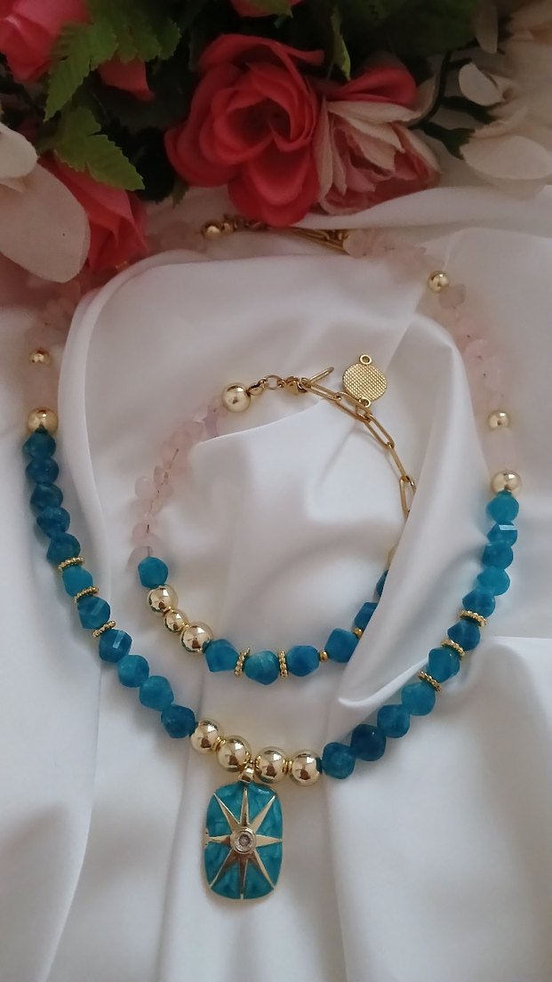 blue penk kolye - Görsel 3