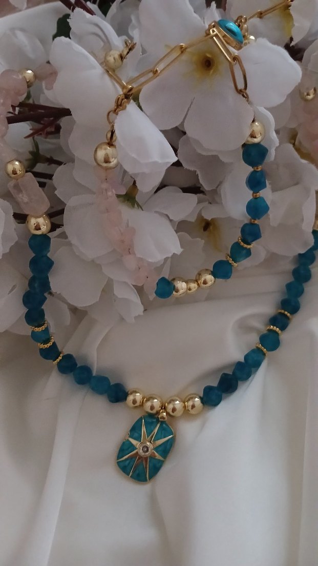 blue penk kolye - Görsel 4