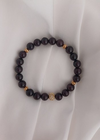 granat lal taşı bileklik - Görsel 5