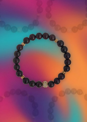 granat lal taşı bileklik - Görsel 3