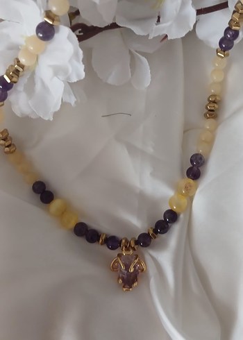 yellow kolye - Görsel 3