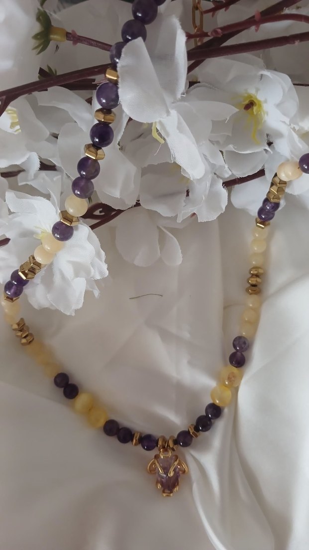 yellow kolye - Görsel 4