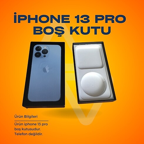 İphone 13 pro boş kutu