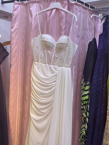 Beyaz abiye , after elbisesi , nikah elbisesi