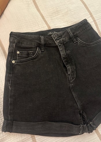 Mavi Jeans Siyah Bol Kesim Mini Denim Şort