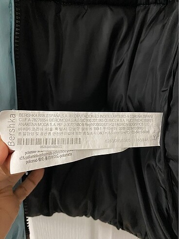 s Beden mavi Renk Bershka Şişme Mont