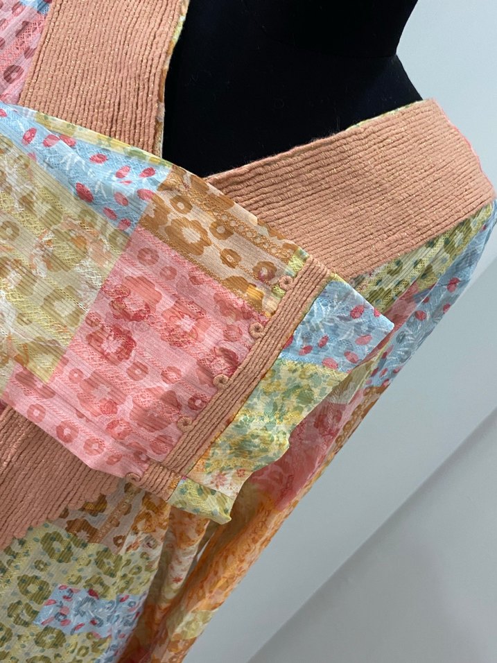 Bohem Çok Renkli Uzun Düğmeli Elbise - Görsel 4