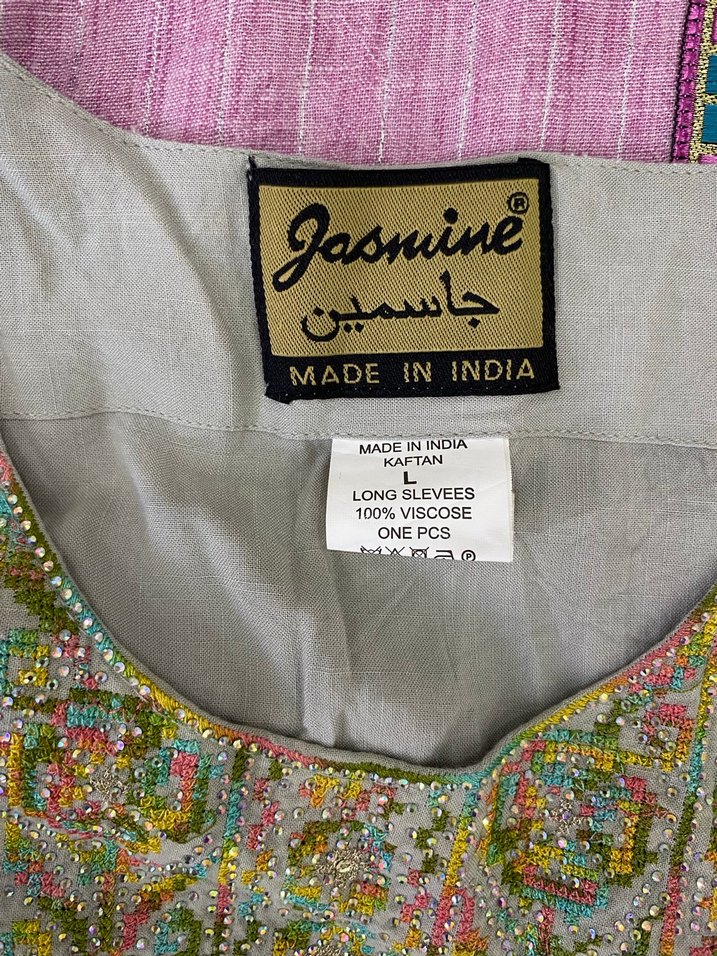 Bohem Çok Renkli Uzun Düğmeli Elbise - Görsel 5