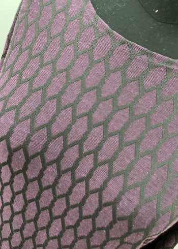 Uzun Mor Kadın Elbise - Ofis Şıklığı - Görsel 4