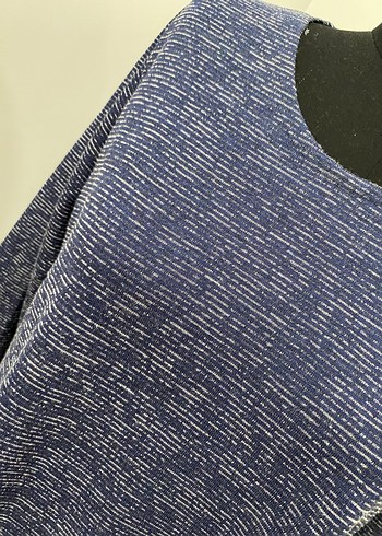 Kadın Lacivert Triko Uzun Elbise - Görsel 4