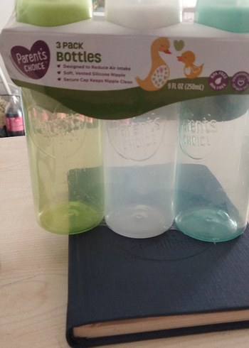 Pastel Renkli 3'lü Bebek Biberonu Seti - Görsel 5