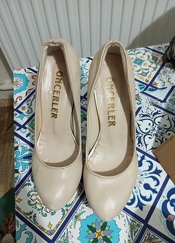 35 Beden ten rengi Renk topuklu ayakkabi son gün son fiyatt