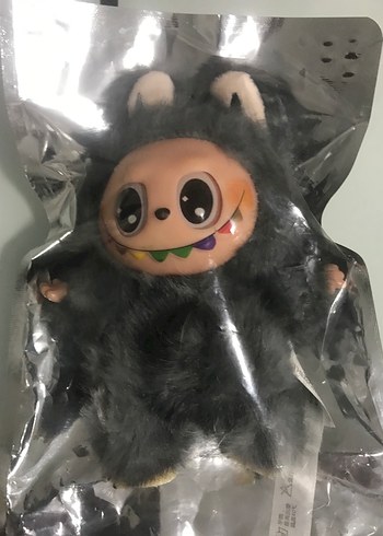 Beden Gri Peluş Oyuncak Canavar labubu