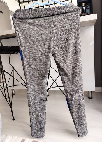 Diğer Gri ve Mavi Renkli Kadın Spor Taytı
