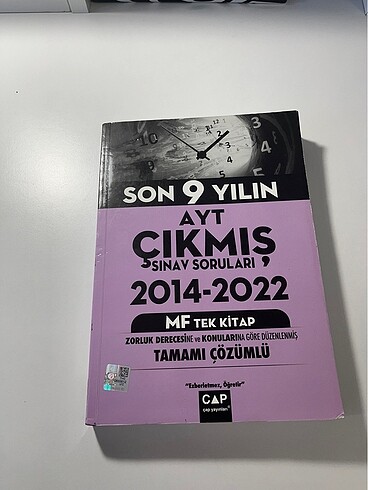 AYT ÇIKMIŞ SORULAR ÇAP YAYINLARI