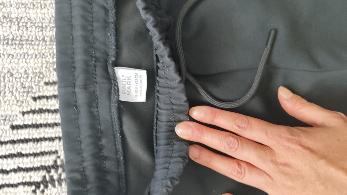 Siyah Fermuarlı Erkek çocuk Outdoor Eşofman Altı - Görsel 5